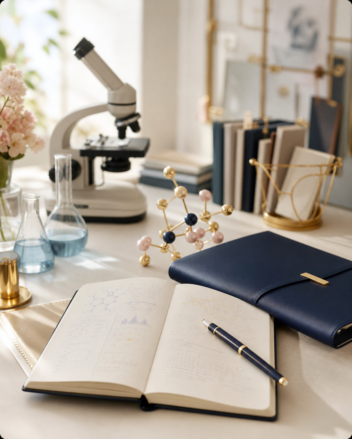 Scientific planning workspace for an academic coaching application